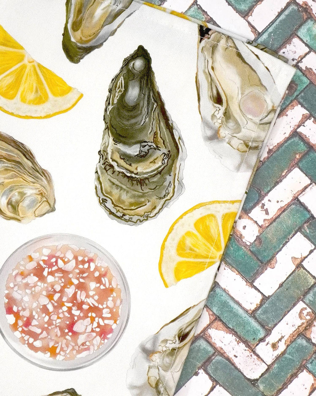 Oyster Tea Towel - Distinctly Living