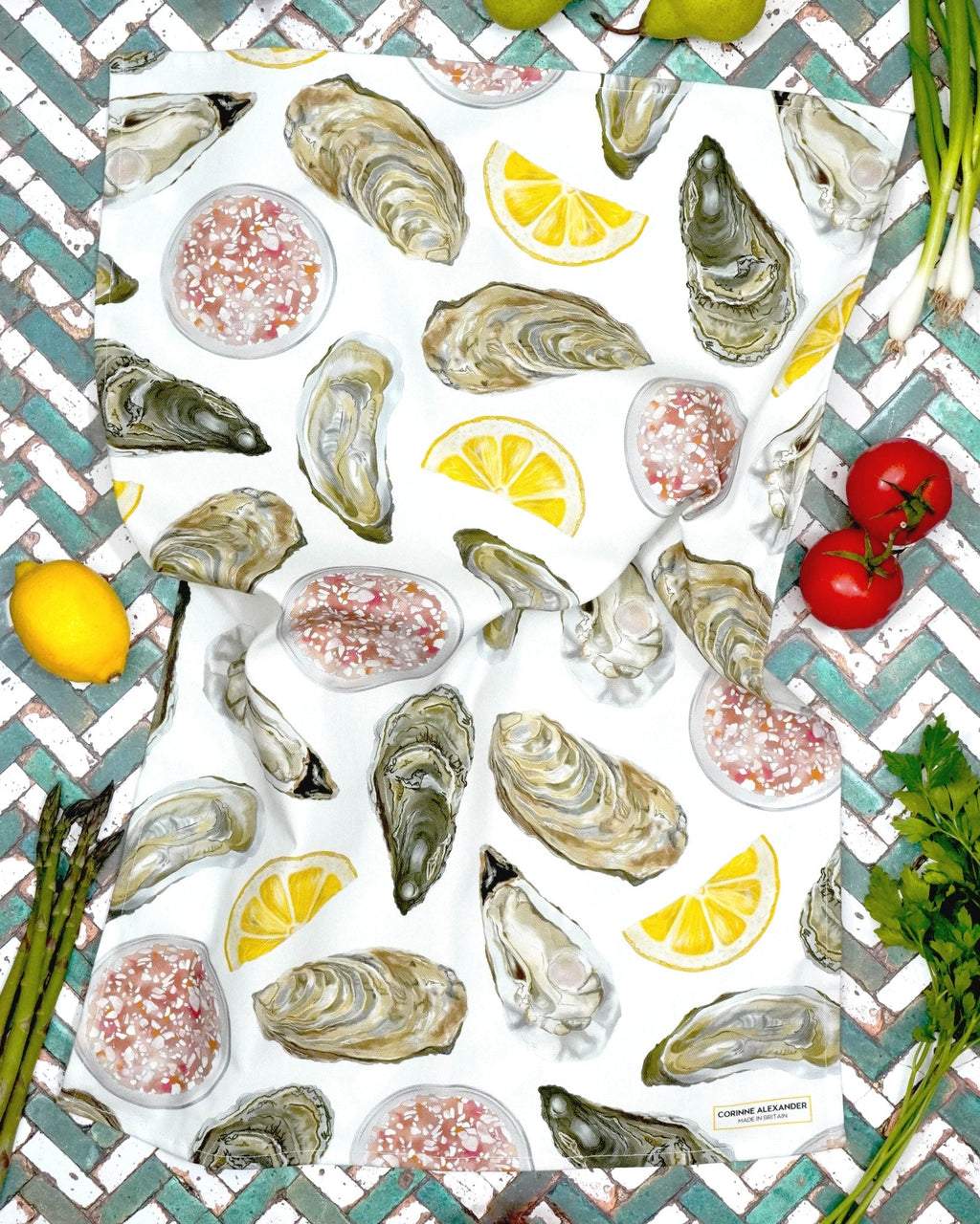 Oyster Tea Towel - Distinctly Living