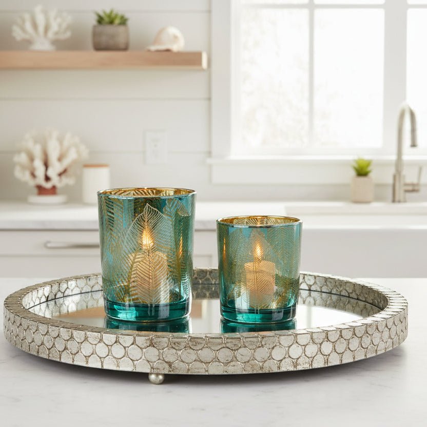 Palm Leaf Votive - Large or Small - Distinctly Living