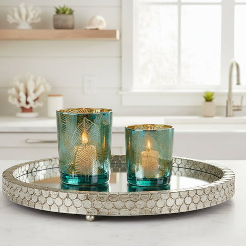Palm Leaf Votive - Large or Small - Distinctly Living