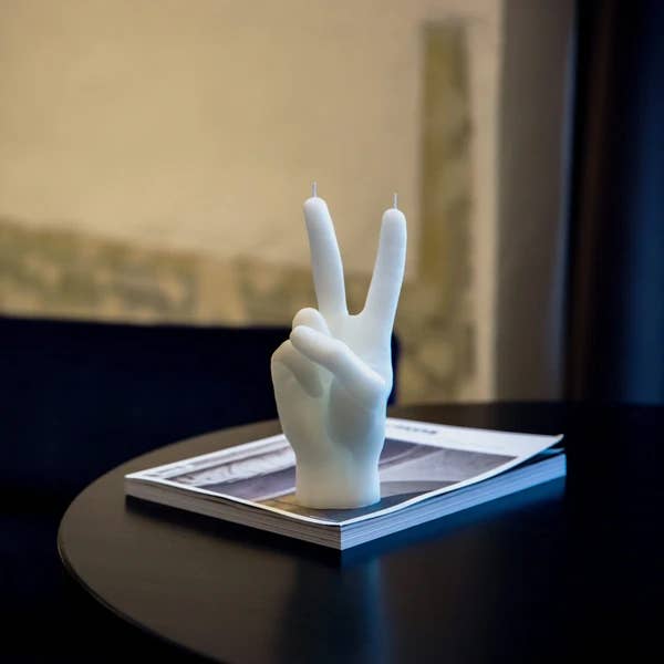 Peace Hand Candle - Distinctly Living