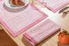 Pink Block Printed Geo - Placemats Set of 4 - Distinctly Living