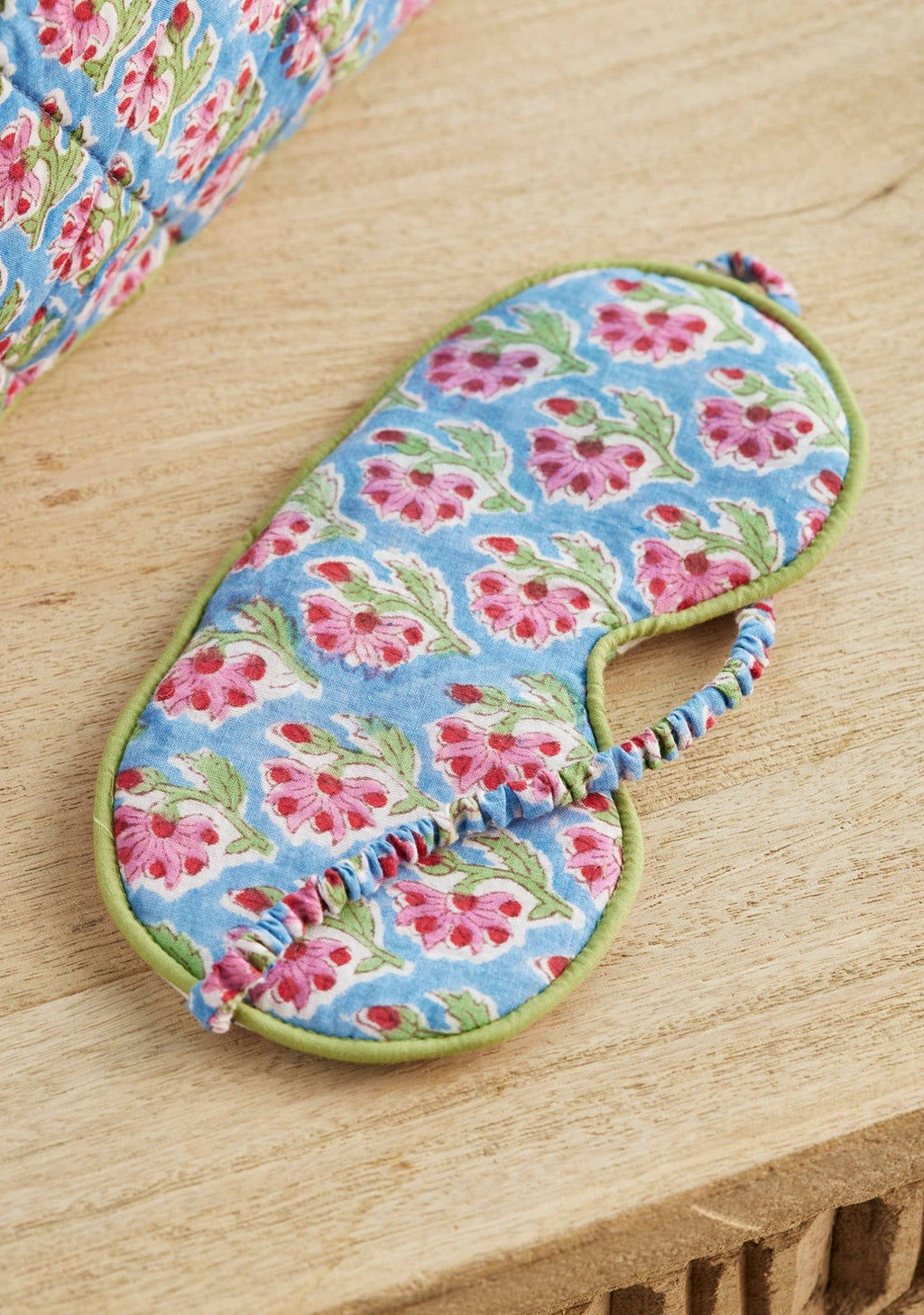 Pippa - Reversible Block Print Eye Mask - Distinctly Living