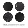 Pisa - Marble Side Table - White or Black - Distinctly Living