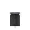 Pisa - Marble Side Table - White or Black - Distinctly Living