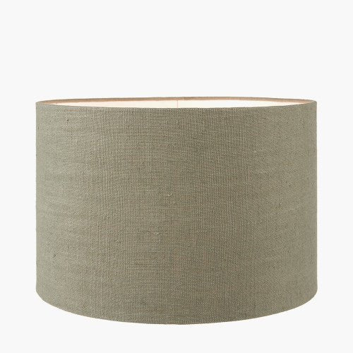 Pistachio Linen Drum Lamp Shade - Various Sizes - Distinctly Living