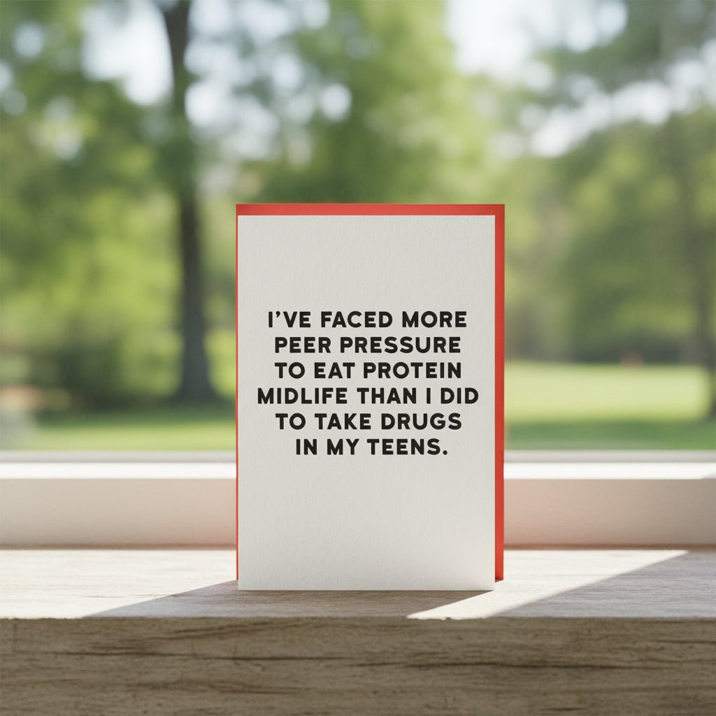 Protein Pressure Greetings Card - Distinctly Living