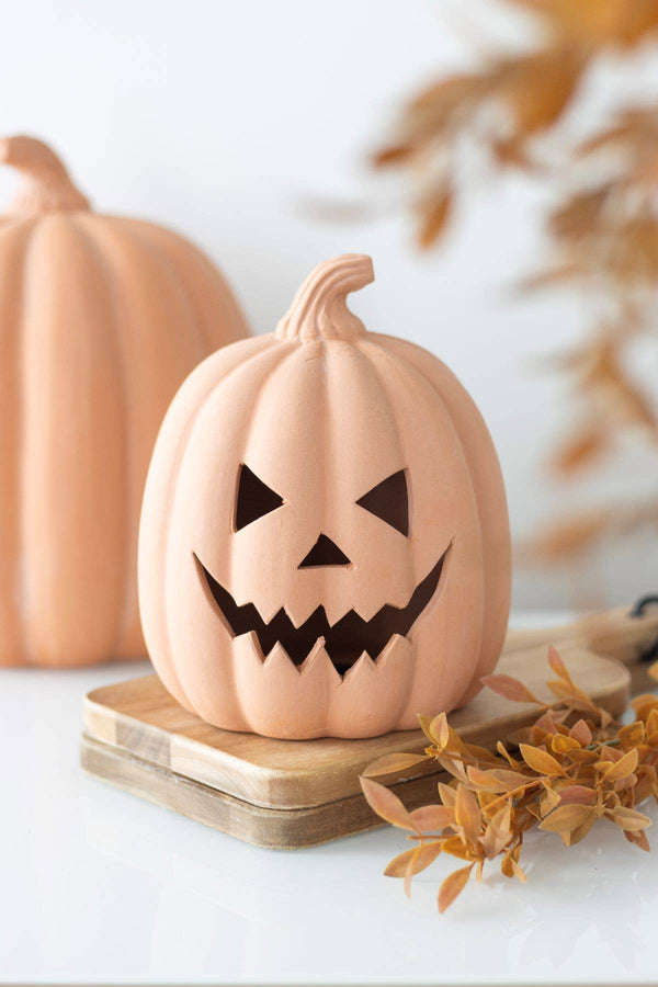 Pumpkin Head - Tealight Holder - Medium - Distinctly Living