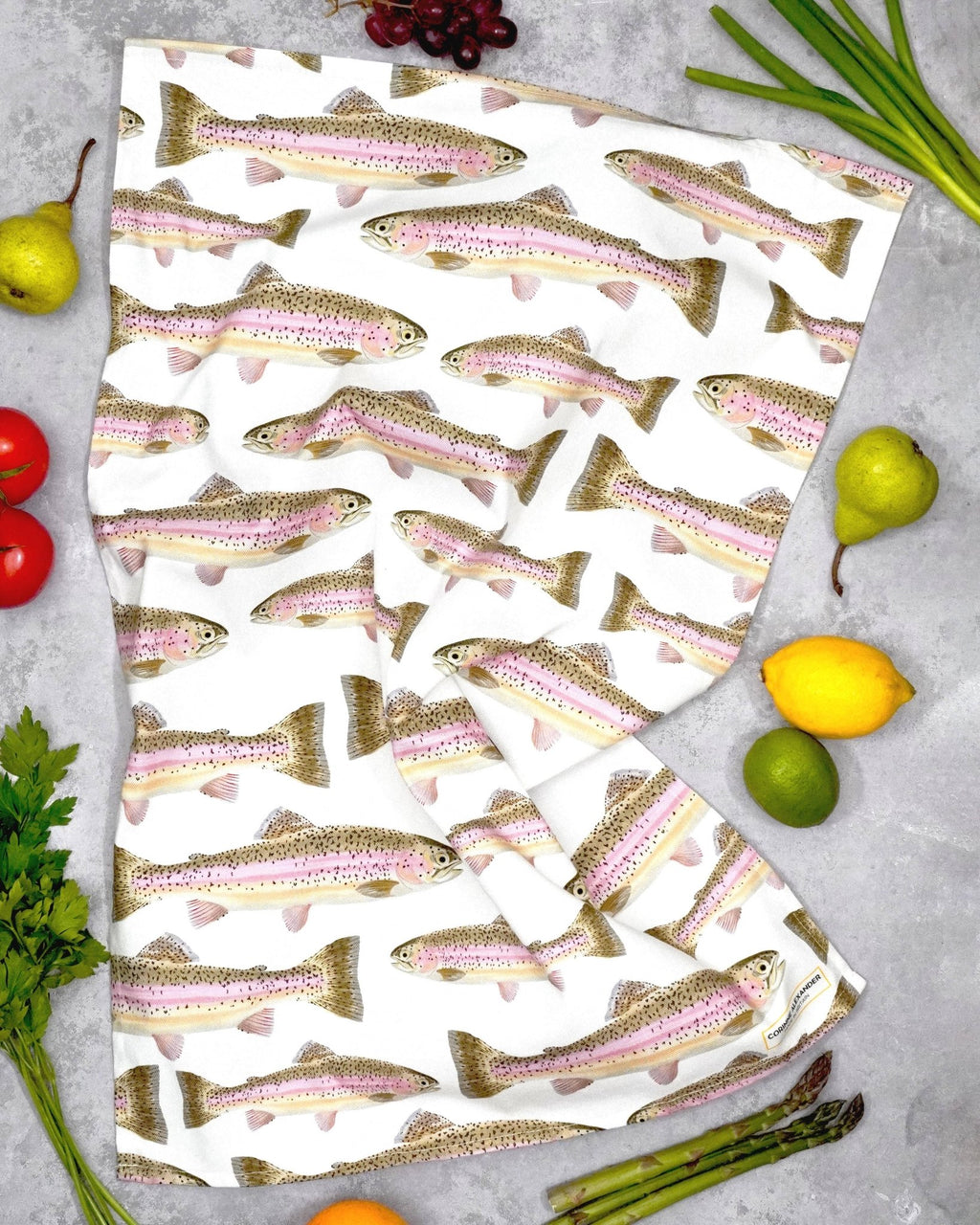 Rainbow Trout Tea Towel - Distinctly Living