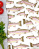 Rainbow Trout Tea Towel - Distinctly Living