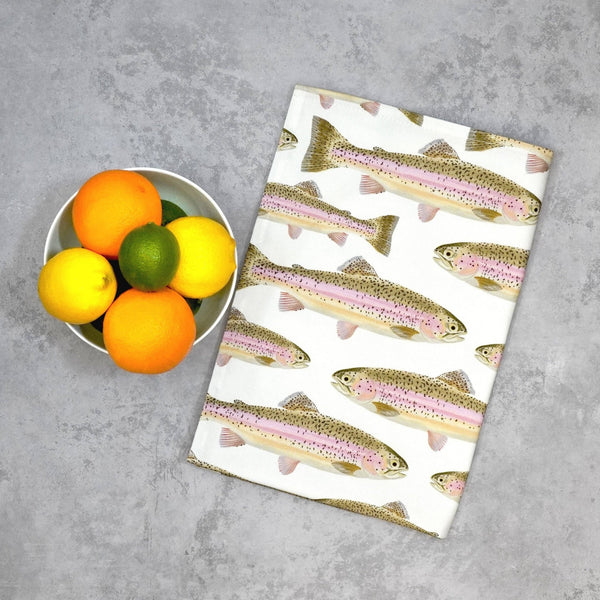 Rainbow Trout Tea Towel - Distinctly Living