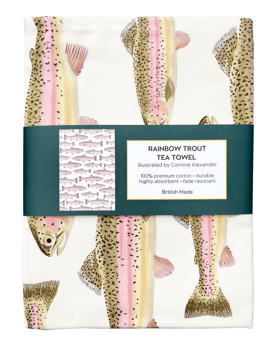 Rainbow Trout Tea Towel - Distinctly Living