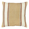 Ravello square cushion showing the vertical woven stripe pattern