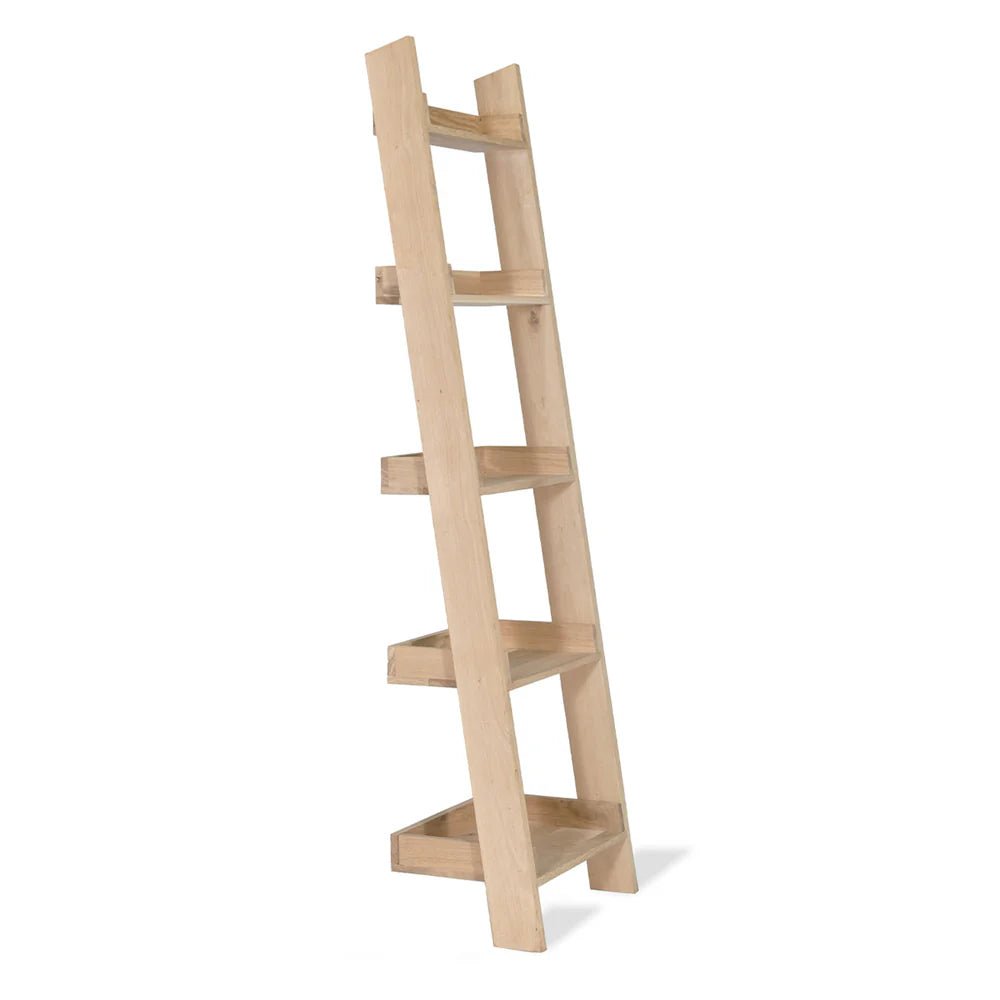 Raw Oak Shelf Ladder - Distinctly Living