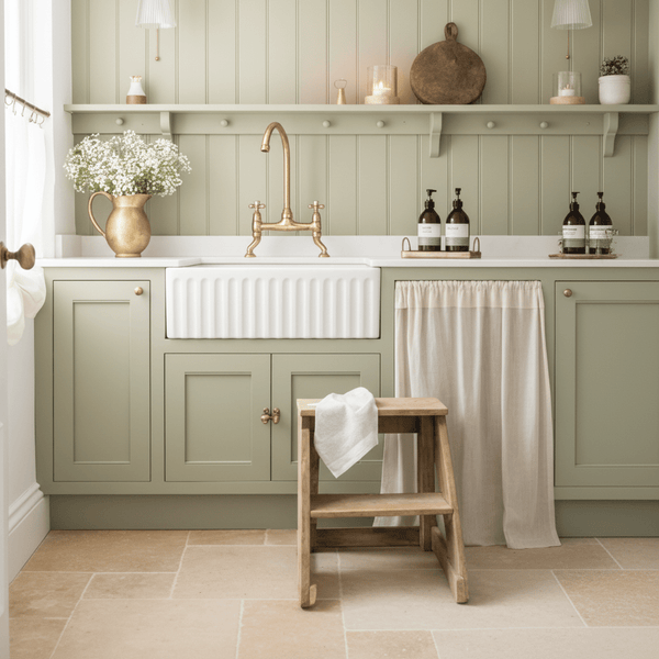 Recycled Natural Teak Wood Step Stool - Distinctly Living