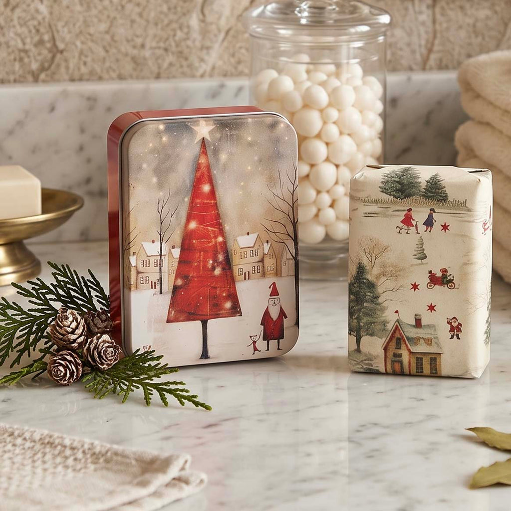 Red Fir Christmas Soap in Gift Tin - Distinctly Living