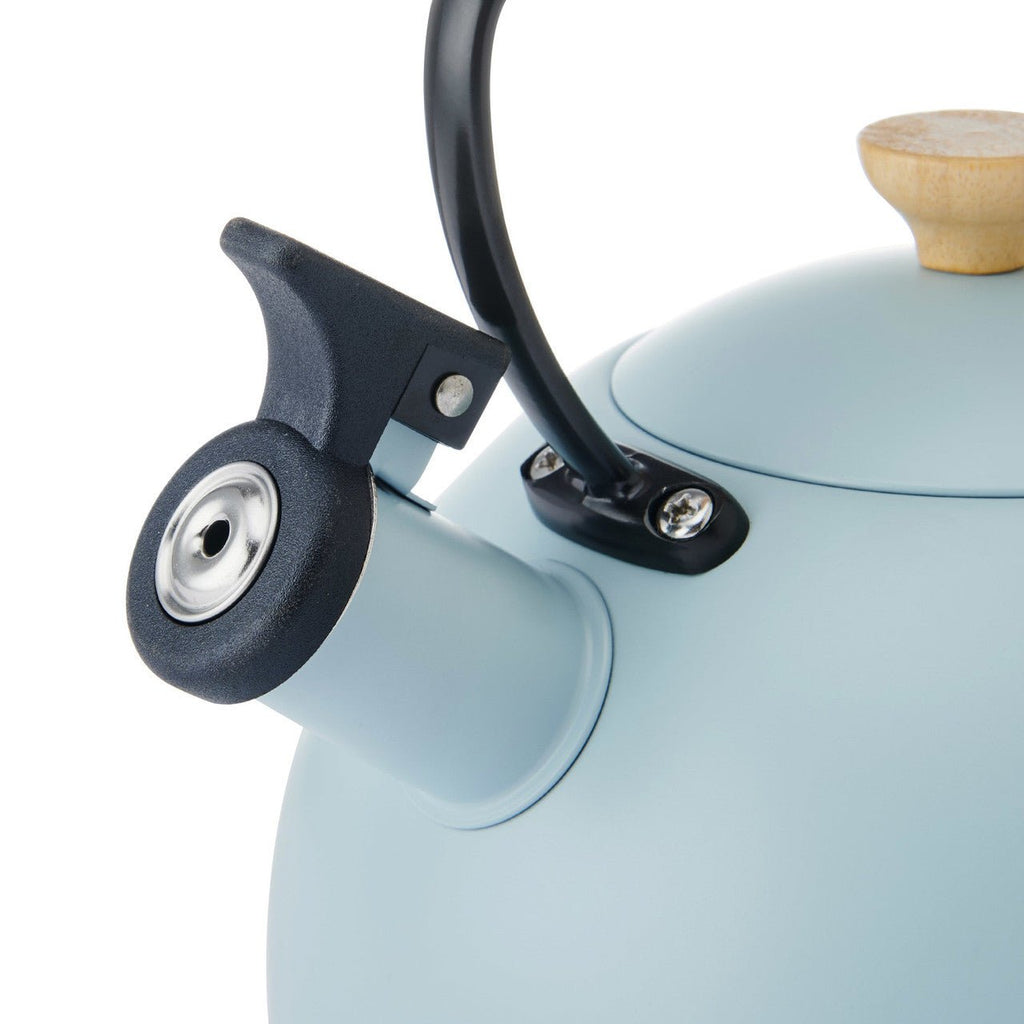 Retro Whistling Kettle - Sky Blue - Distinctly Living