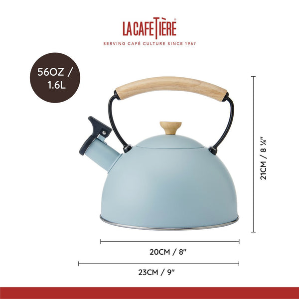 Retro Whistling Kettle - Sky Blue - Distinctly Living