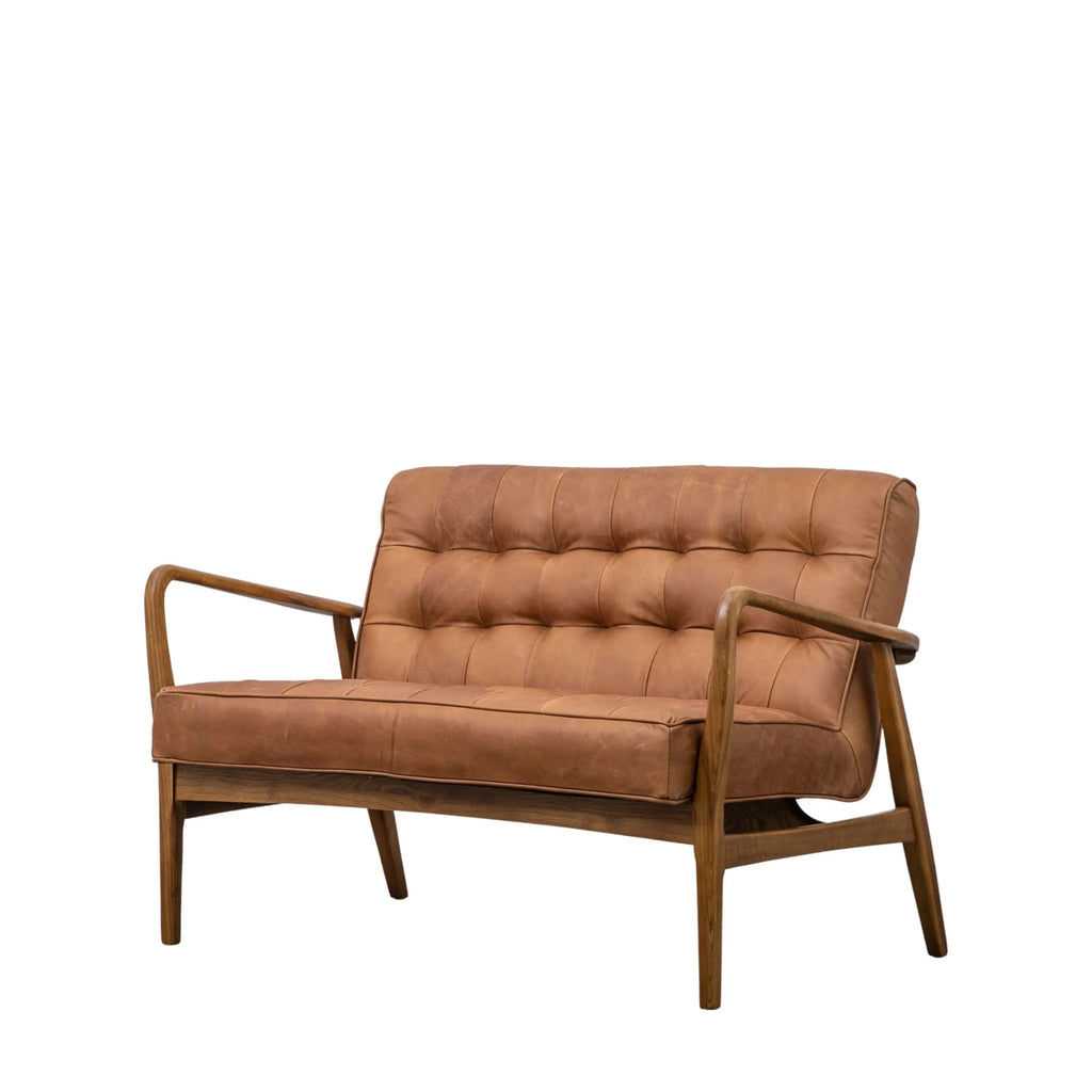 Rex 2 Seater Sofa Vintage Brown Leather - Distinctly Living