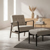 Rex Armchair - Slate Linen, Natural Linen, Faux Sheepskin, Leather - Distinctly Living