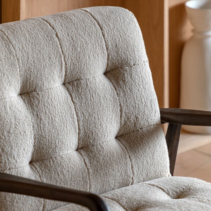 Rex Armchair - Slate Linen, Natural Linen, Faux Sheepskin, Leather - Distinctly Living