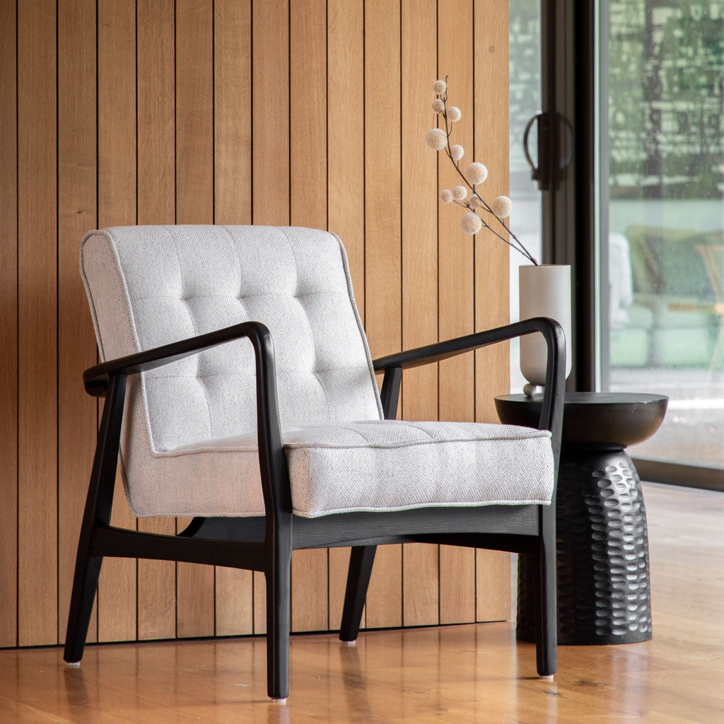 Rex Armchair - Slate Linen, Natural or Leather - Distinctly Living