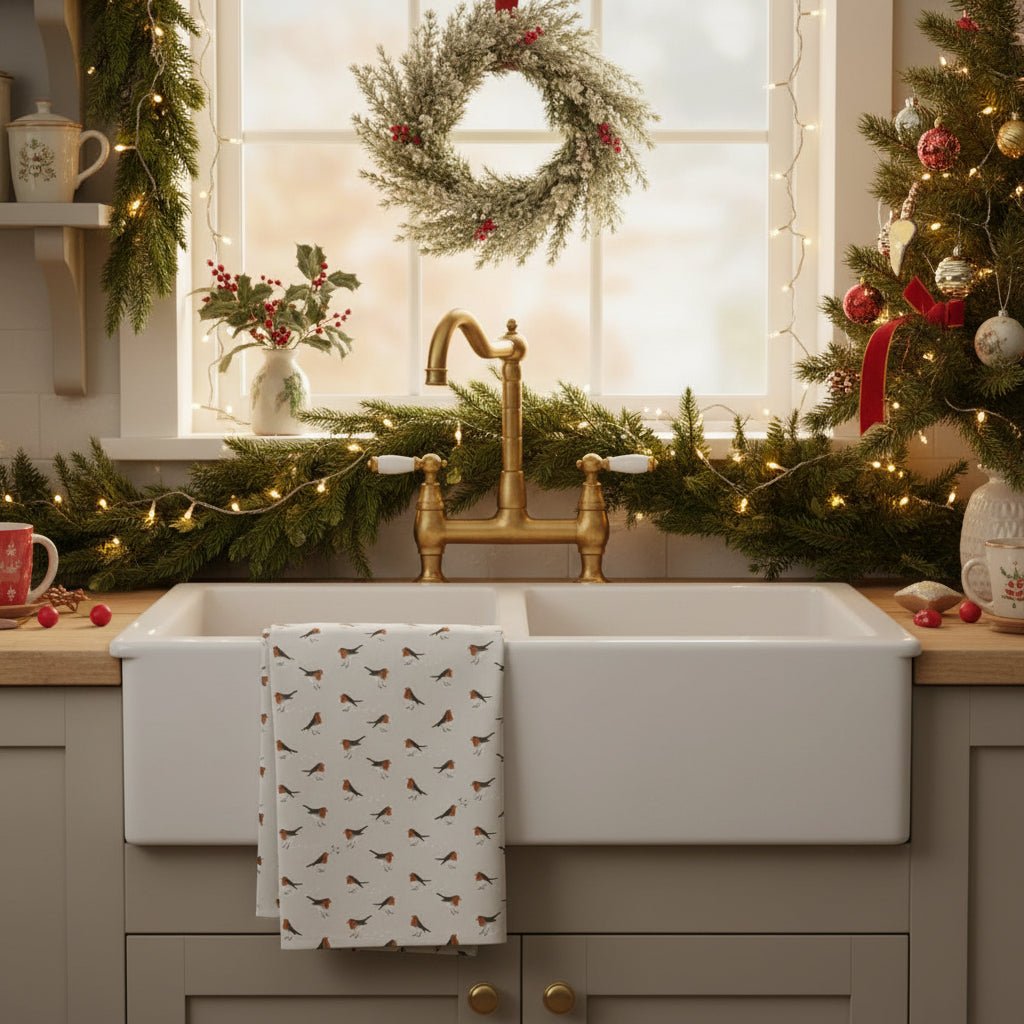 Robin Tea Towel Multi - Distinctly Living