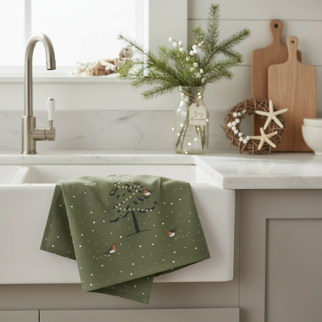 Robin Tree Tea Towel - Distinctly Living