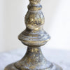 Roma White Gold Pillar Candle Holder - Large or Medium - Distinctly Living