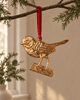 Rowan Gold Robin Hanging Decoration - Distinctly Living