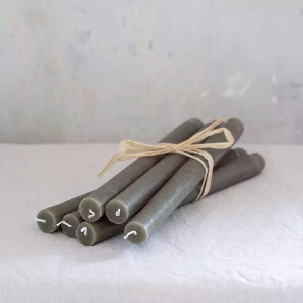 Rustic Hunter Green Dinner Candle - Single - Distinctly Living