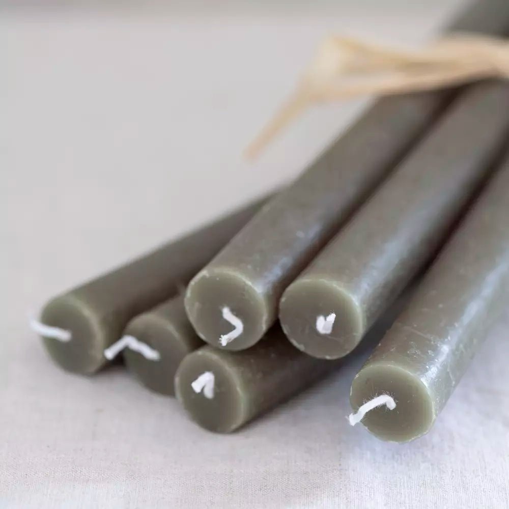 Rustic Hunter Green Dinner Candle - Single - Distinctly Living