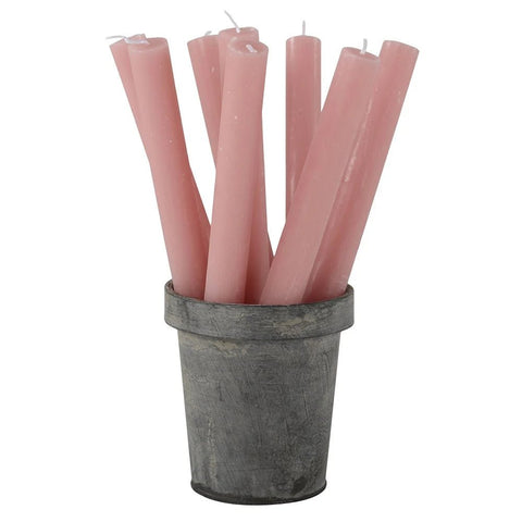Rustic Pink Dinner Candle - Single Candle - Distinctly Living