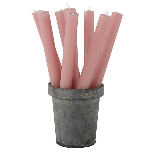 Rustic Pink Dinner Candle - Single Candle - Distinctly Living