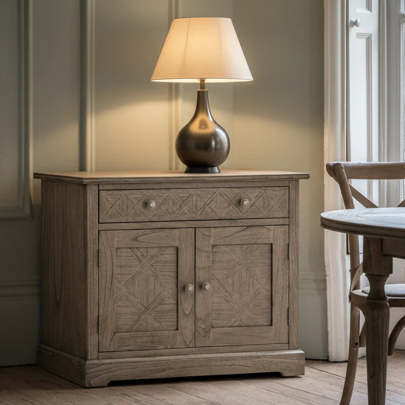 Saint Vincent 2 Door 1 Drawer Sideboard - Distinctly Living