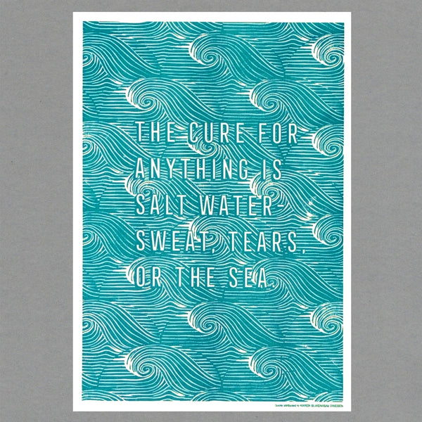 Salt Water Print - A3 - Distinctly Living