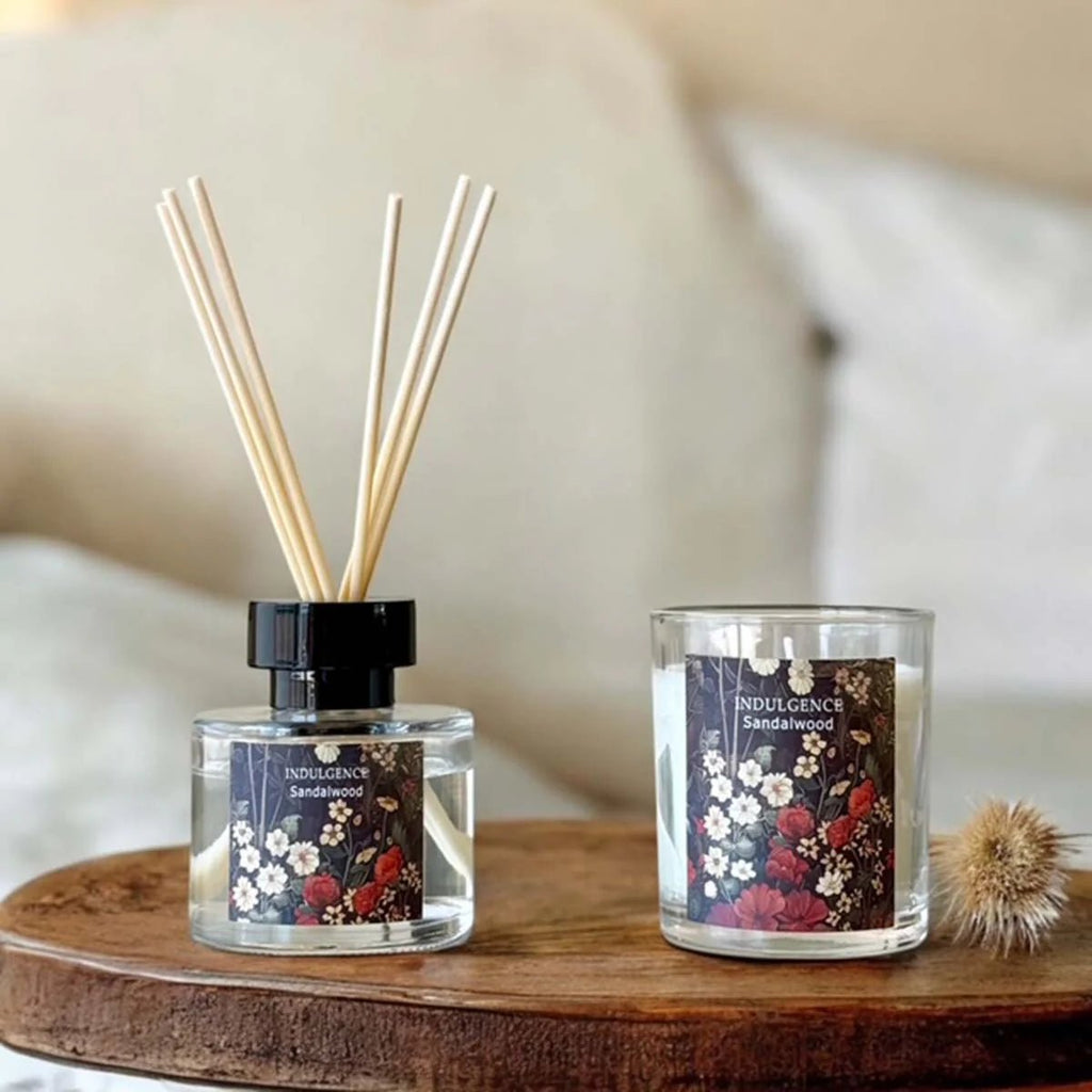 Sandalwood Candle and Diffuser Gift Boxed Set - Distinctly Living