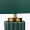 Santo Green Scalloped Ceramic Table Lamp - Distinctly Living