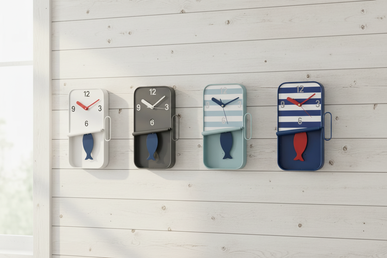 Sardine Clocks Coastal Cottage Promo