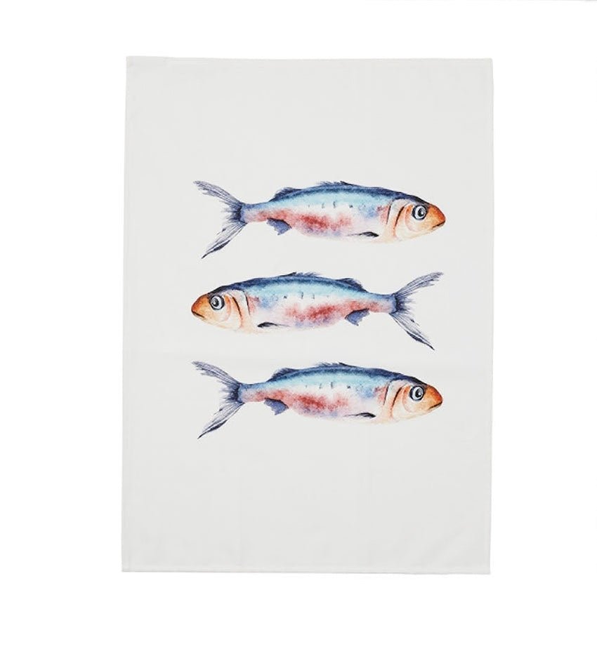 Sardine Marine Life Tea Towel - Distinctly Living