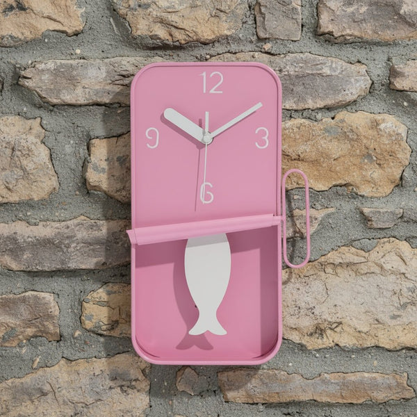 Sardine Tin Clock -Choice of Colours -Swinging Pendulum - Distinctly Living