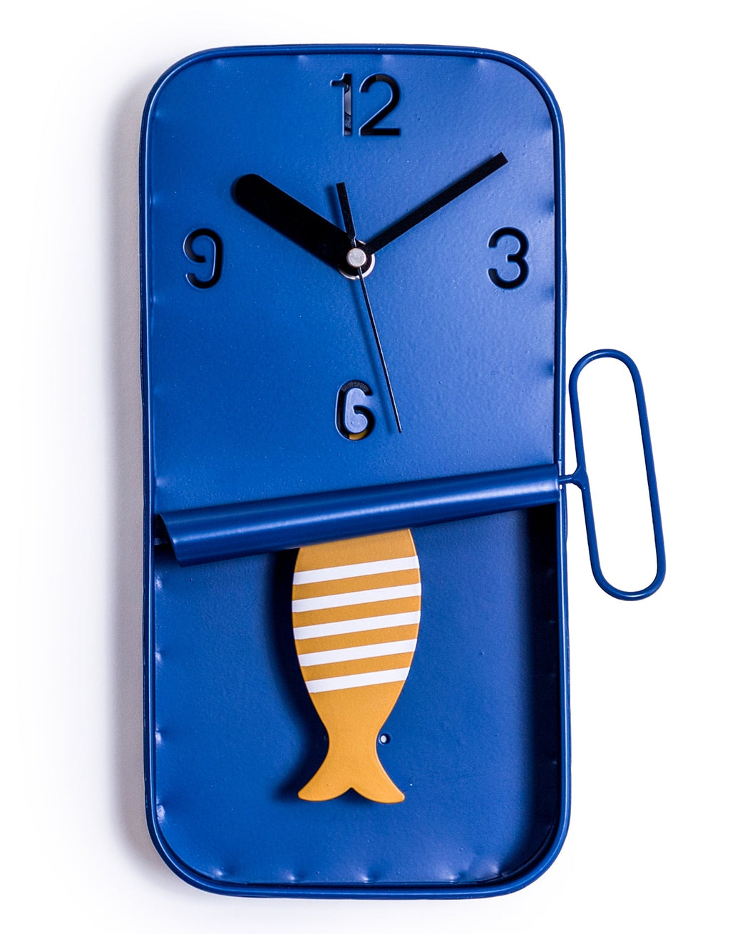 Sardine Tin Clock -Choice of Colours -Swinging Pendulum - Distinctly Living