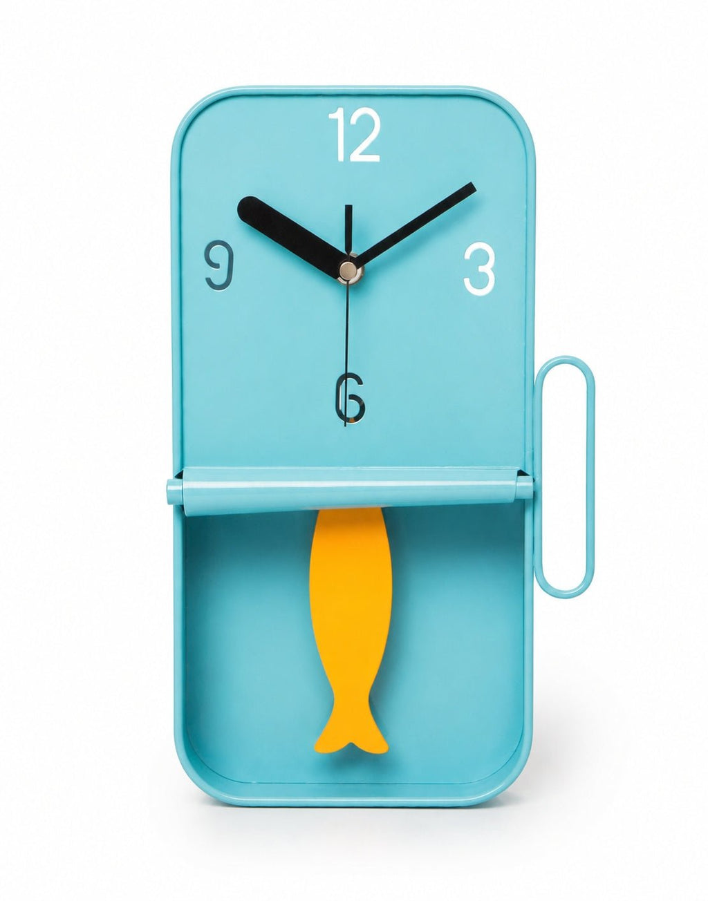 Sardine Tin Clock -Choice of Colours -Swinging Pendulum - Distinctly Living