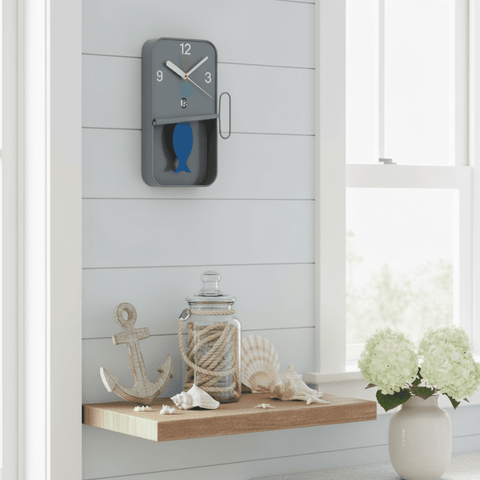 Sardine Tin Clock - Pale Grey - Distinctly Living