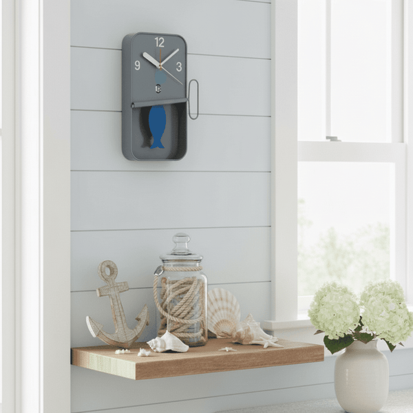 Sardine Tin Clock - Pale Grey - Distinctly Living