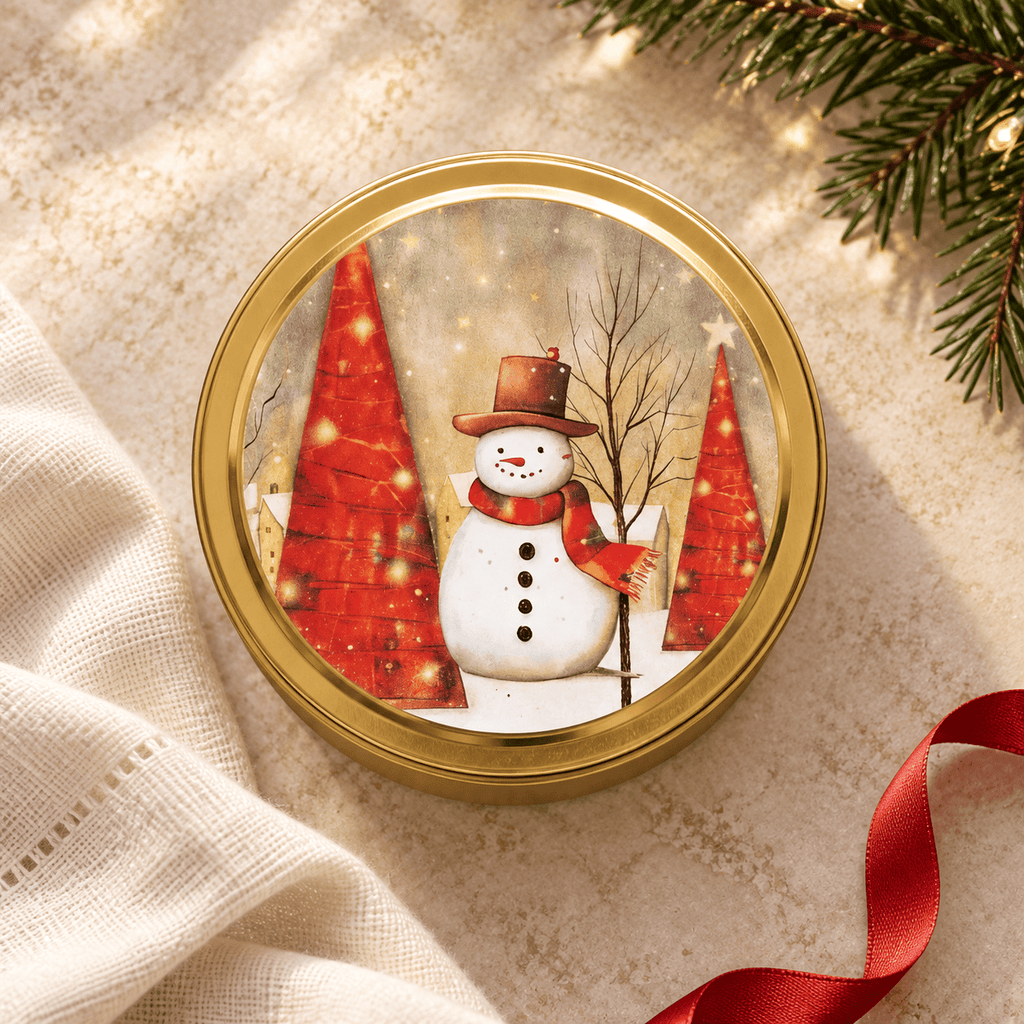 Scandi Christmas Candle Tins - Various Designs - Distinctly Living
