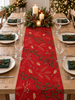 Scarlet Berry Beaded Christmas Table Runner – Red - Distinctly Living