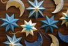 Screen Printed Blue Star Decoration - Distinctly Living