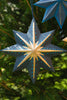 Screen Printed Blue Star Decoration - Distinctly Living