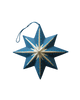 Screen Printed Blue Star Decoration - Distinctly Living